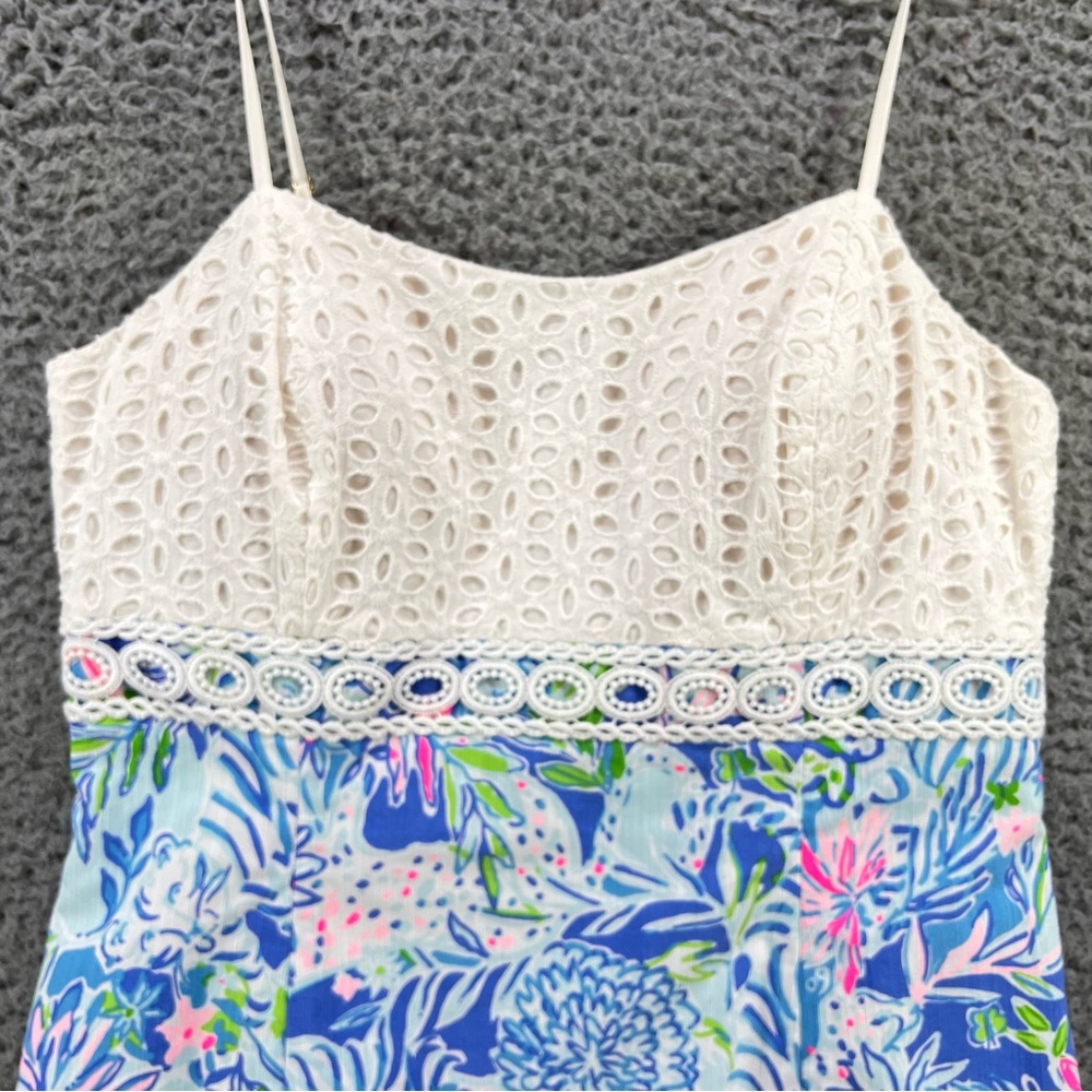 Lilly Pulitzer Coastal Blue Lion Sundress - Picture 2 of 13